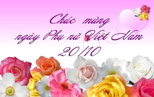 Chúc mừng ngày Phụ nữ Việt Nam 20/10/2014